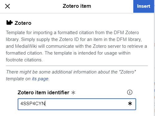 Zotero item key entry in wiki.png