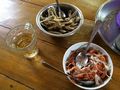 MM - Dried fish and shrimp as a snack with green tea.jpg