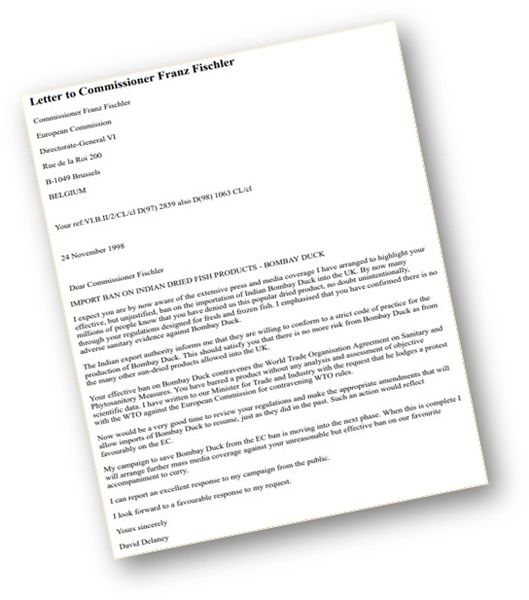 File:Letter criticizing the import ban of Bombay duck.jpg